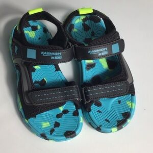 Fisherman Kids adjustable Blue and Black Adventure Sandals